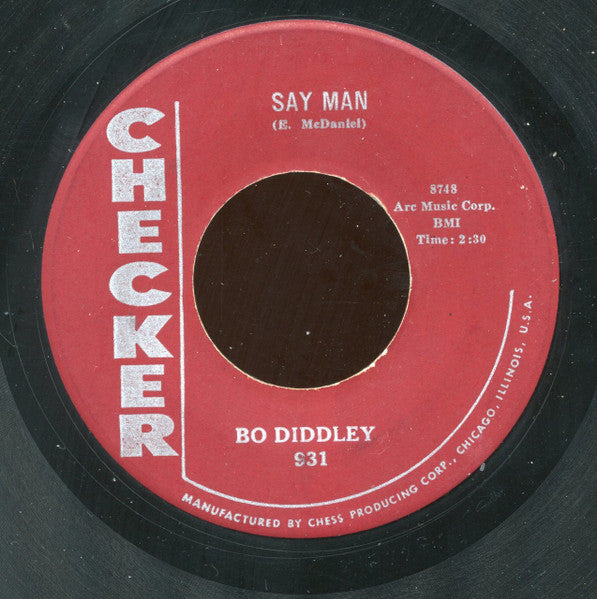 Bo Diddley : Say Man / The Clock Strikes Twelve (7")
