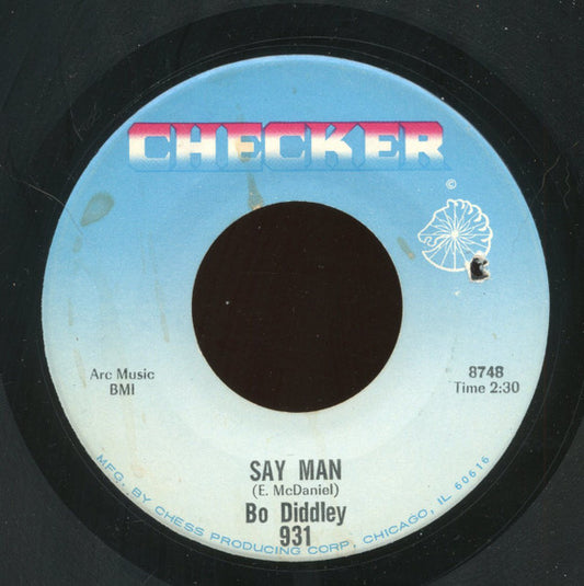 Bo Diddley : Say Man / The Clock Strikes Twelve (7")