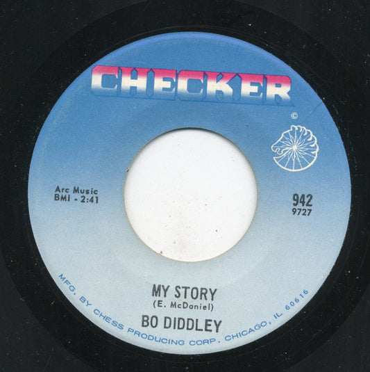 Bo Diddley : Road Runner / My Story (7", RE)