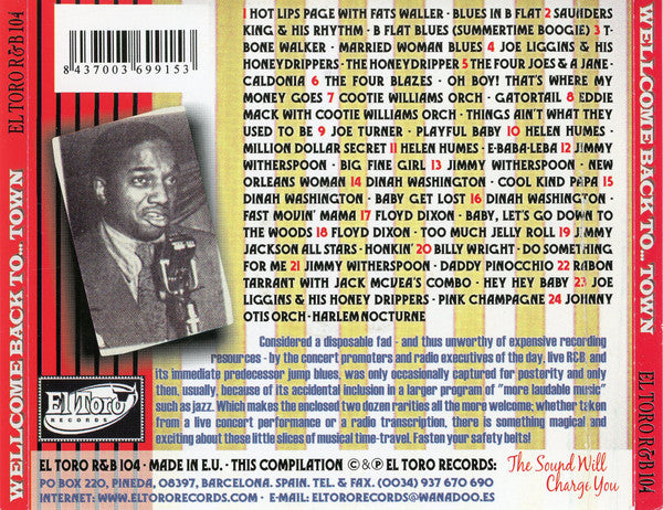 Various : Welcome Back To... Town (CD, Comp)