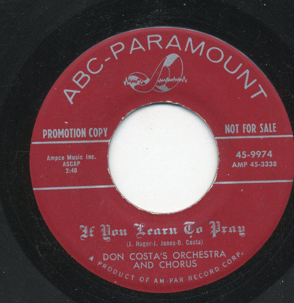 Paul Anka - George Hamilton IV - Johnny Nash : The Teen Commandments (7", Single, Promo)