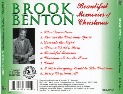 Brook Benton : Beautiful Memories Of Christmas (CD, Comp)