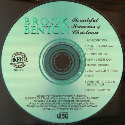 Brook Benton : Beautiful Memories Of Christmas (CD, Comp)