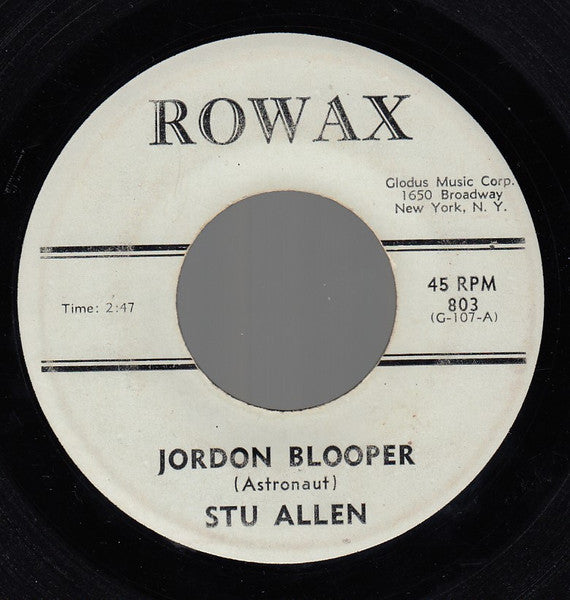 Stu Allen (2) / The Bloopers : Jordon Blooper / Bloopers Morse Code (7")