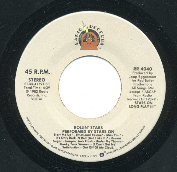 Stars On 45 : Rollin' Stars (7", SP)