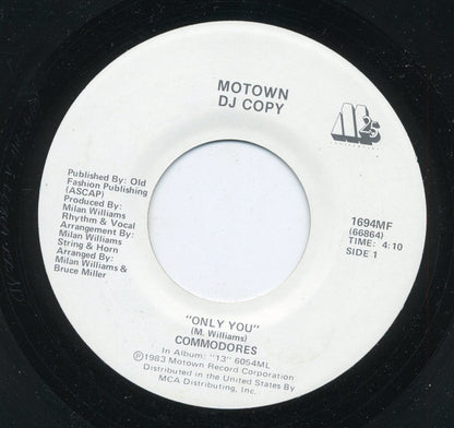 Commodores : Only You (7", Single, Promo)