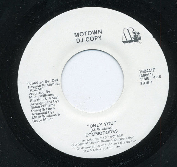 Commodores : Only You (7", Single, Promo)