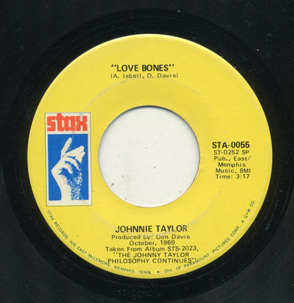 Johnnie Taylor : Love Bones (7", SP)
