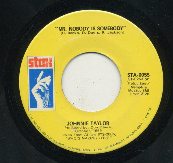 Johnnie Taylor : Love Bones (7", SP)