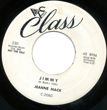 Jeani Mack : Jimmy / Dirty Dishes (7", Promo)