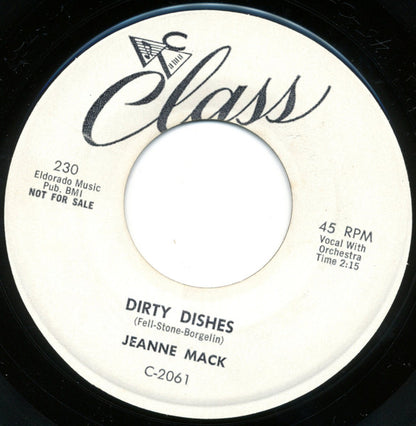 Jeani Mack : Jimmy / Dirty Dishes (7", Promo)