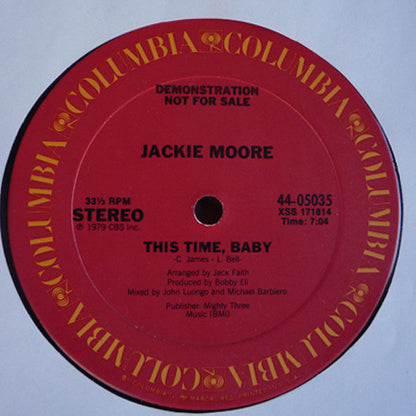 Jackie Moore : This Time Baby (12", Promo, RE)