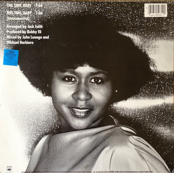 Jackie Moore : This Time Baby (12", Promo, RE)