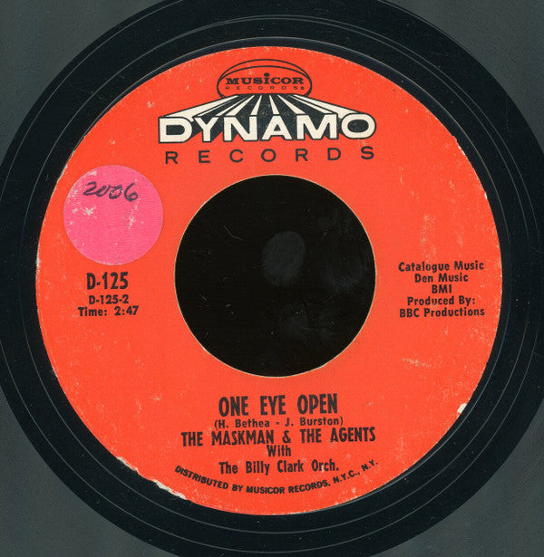The Maskman And The Agents : Yaw'll / One Eye Open (7", Styrene, Pit)