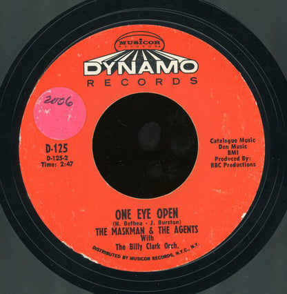 The Maskman And The Agents : Yaw'll / One Eye Open (7", Styrene, Pit)