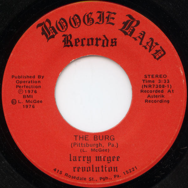 Larry McGee Revolution : The Burg (Pittsburgh, Pa.) (7")