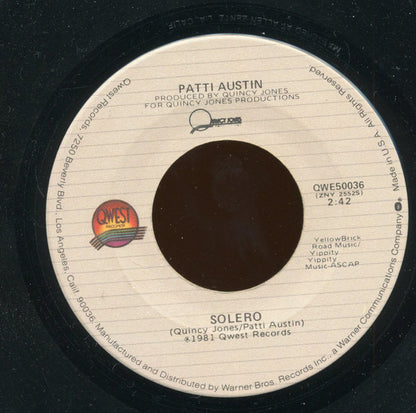 Patti Austin : Baby, Come To Me / Solero (7", Spe)