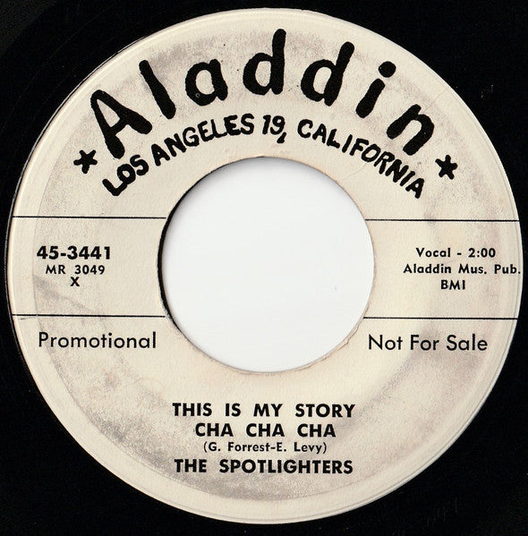 The Spotlighters (2) : Preachin' (7", Promo, Styrene)