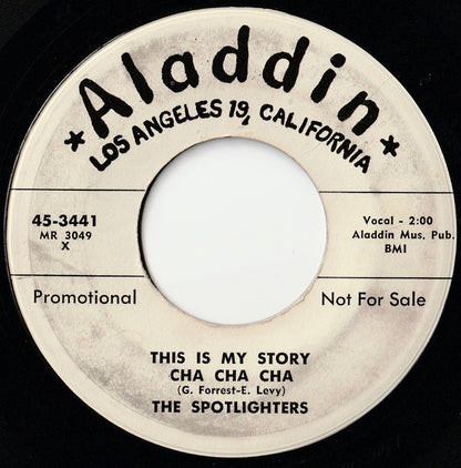 The Spotlighters (2) : Preachin' (7", Promo, Styrene)