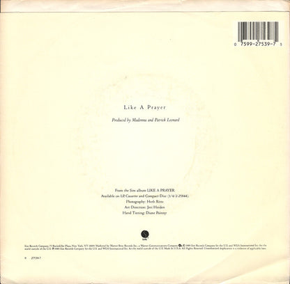 Madonna : Like A Prayer (7", Single, Spe)