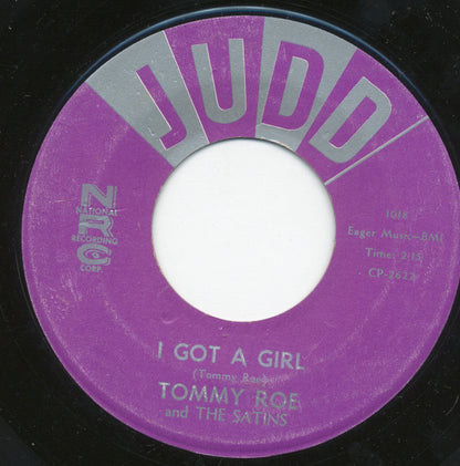 Tommy Roe & The Satins : Caveman (7", Single)