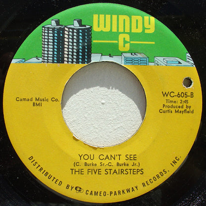 Five Stairsteps : Ain't Gonna Rest (Till I Get You) / You Can't See (7", Single)