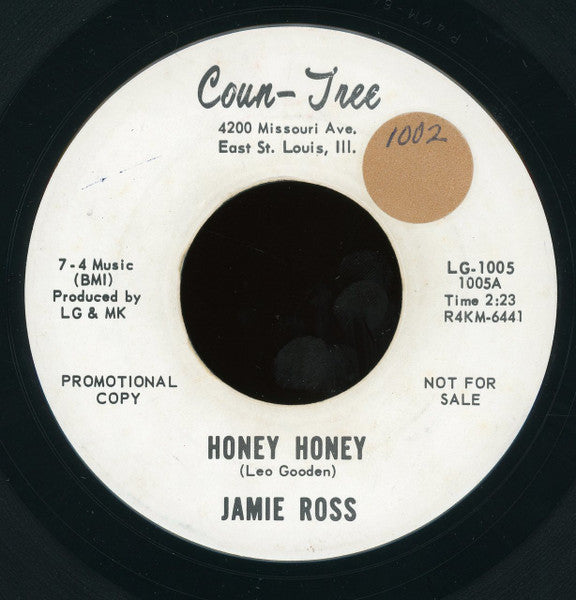 Jamie Ross : Honey Honey (7", Promo)