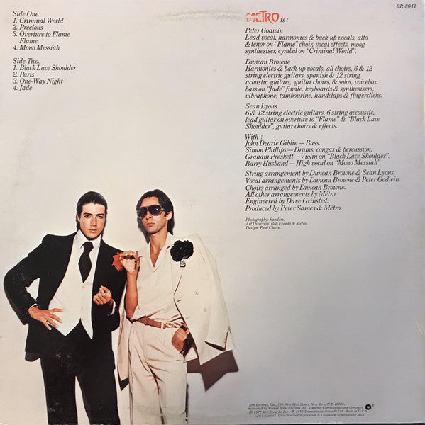 Metro (6) : Metro (LP, Album, Los)