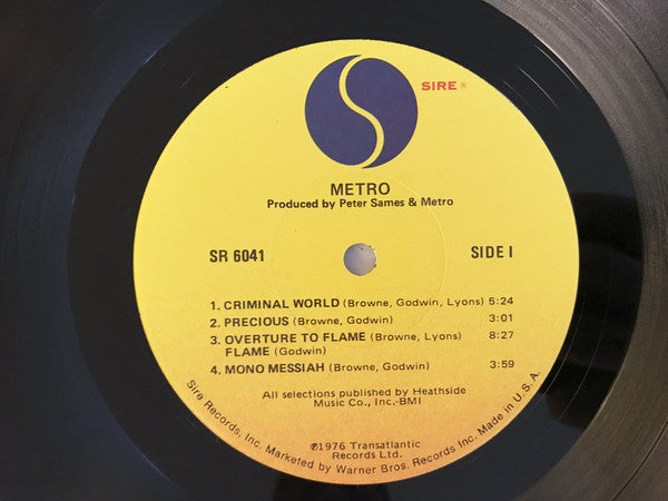 Metro (6) : Metro (LP, Album, Los)