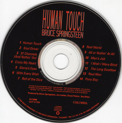 Bruce Springsteen : Human Touch (CD, Album, DAD)