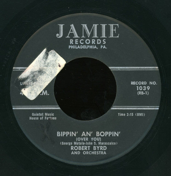 Robert Byrd And His Birdies : Bippin' An' Boppin' (Over You) / Strawberry Stomp (7", RE)
