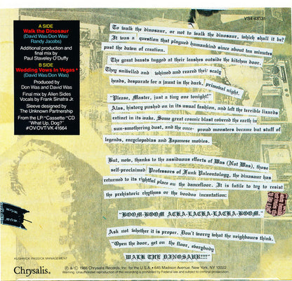 Was (Not Was) : Walk The Dinosaur (7", Single, Styrene, Car)