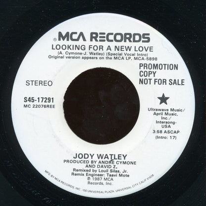 Jody Watley : Looking For A New Love (7", Promo)