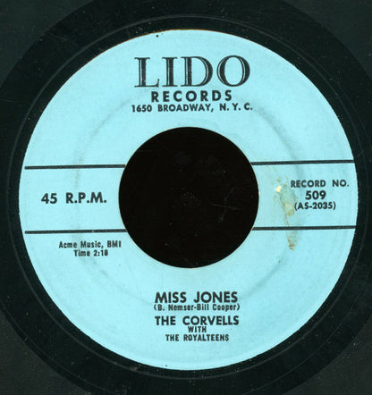 The Corvells (3) With The Royal Teens : We Made A Vow / Miss Jones (7")
