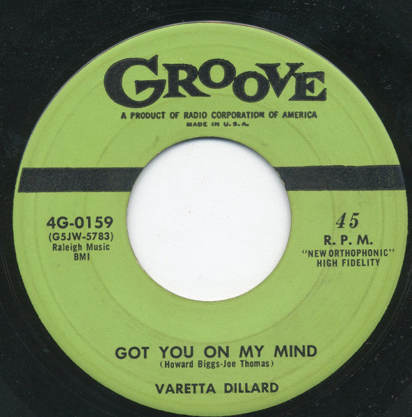 Varetta Dillard : Got You On My Mind / Skinny Jimmy (7")