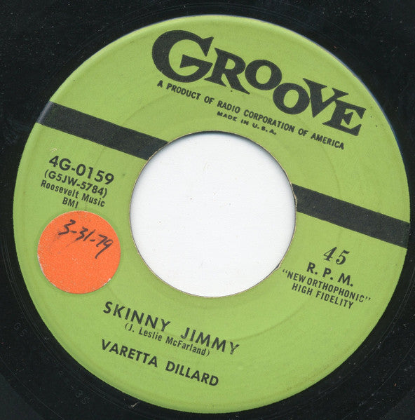 Varetta Dillard : Got You On My Mind / Skinny Jimmy (7")