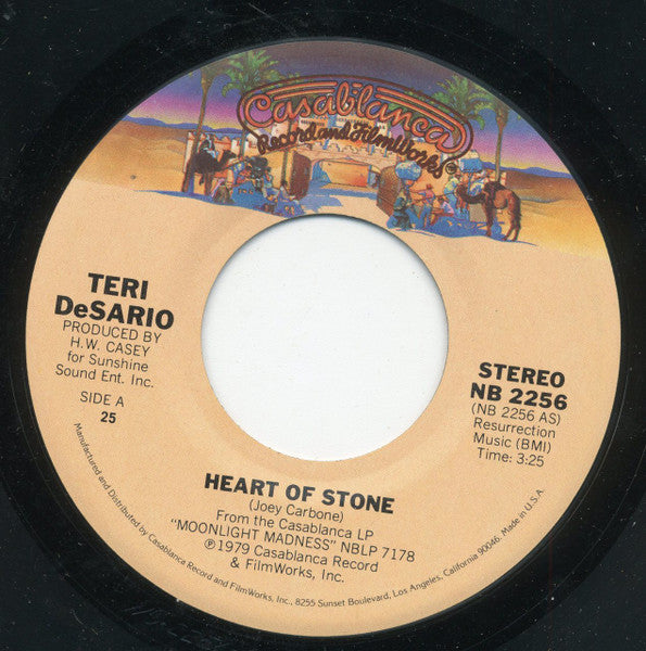 Teri Desario : Heart Of Stone (7", Single, Mono, Promo, 25)