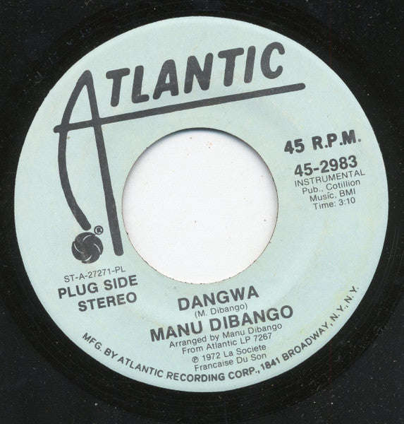 Manu Dibango : Dangwa (7", Mono, Promo, PL)