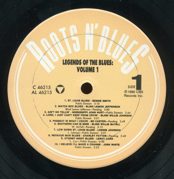 Various : Legends Of The Blues: Volume 1 (LP, Comp)