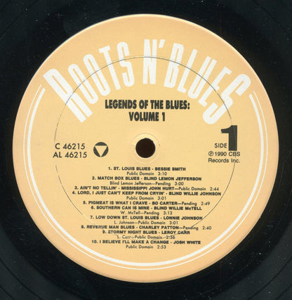 Various : Legends Of The Blues: Volume 1 (LP, Comp)