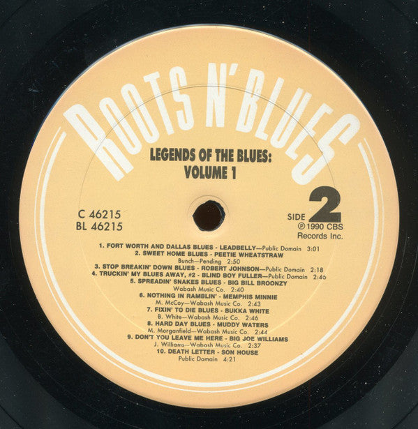 Various : Legends Of The Blues: Volume 1 (LP, Comp)