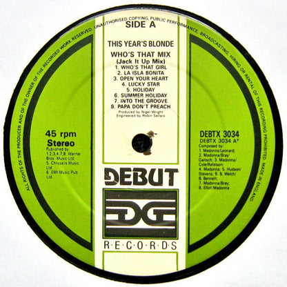 This Year's Blonde : Who's That Mix (12")