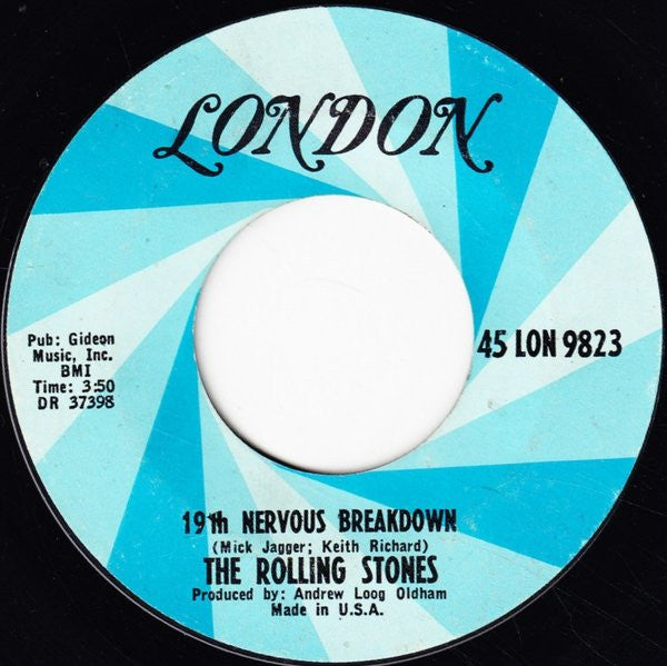 The Rolling Stones : 19th Nervous Breakdown (7", Single, Styrene, Ter)
