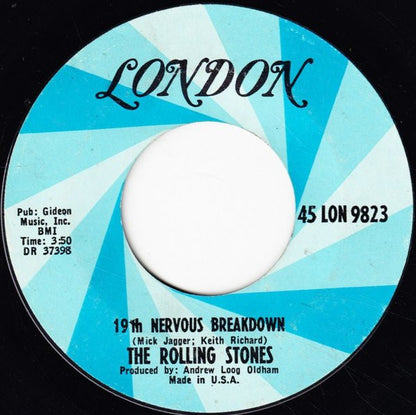 The Rolling Stones : 19th Nervous Breakdown (7", Single, Styrene, Ter)
