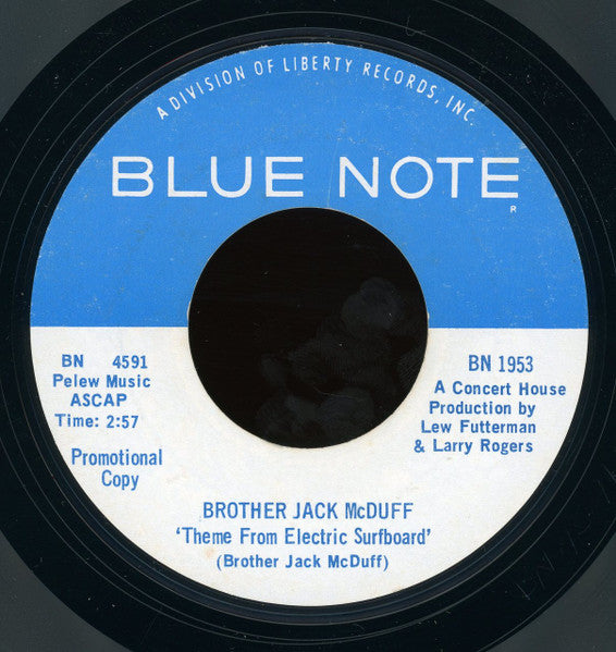Brother Jack McDuff : Down Home Style  (7", Single, Promo, Styrene)