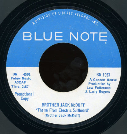 Brother Jack McDuff : Down Home Style  (7", Single, Promo, Styrene)