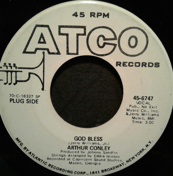 Arthur Conley : God Bless (7", Single, Mono, Promo, SP )
