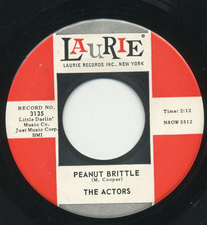 The Actors (5) : Cool Water / Peanut Brittle (7", Single)