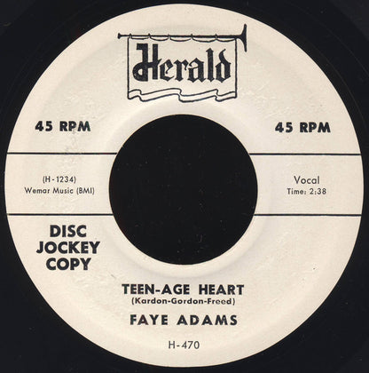 Faye Adams : Teen-Age Heart / Witness To The Crime (7", Single, Promo)