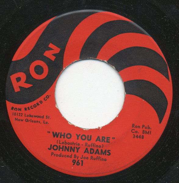 Johnny Adams : I Won't Cry / Who You Are (7")